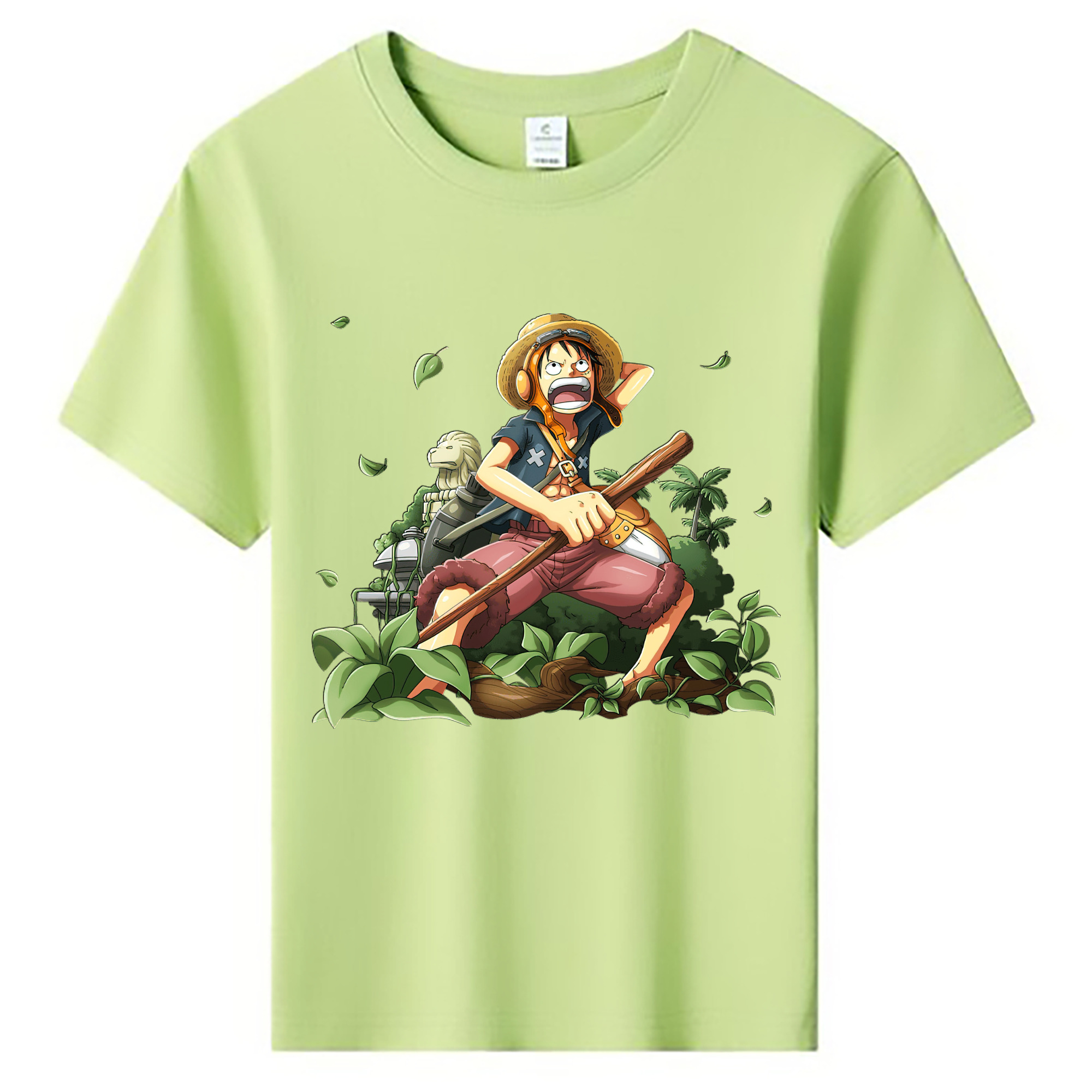 （画像用） ワンピース モンキー・D・ルフィ ONE PIECE Monkey D. Luffy 綿100％キッズTシャツ（フロントプリント）